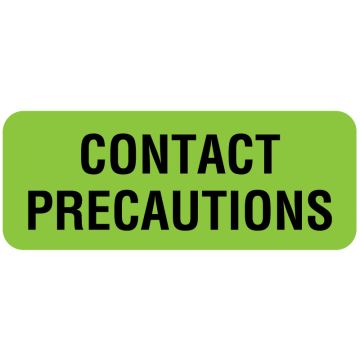 Contact Precautions Labels, 2-1/4" x 7/8"