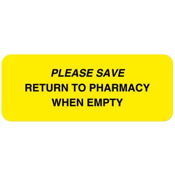 Pharmacy Communication Label, 2-1/4" x 7/8"