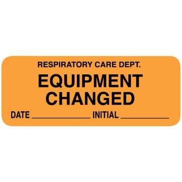 Respiratory Care Label, 2-1/4" x 7/8"