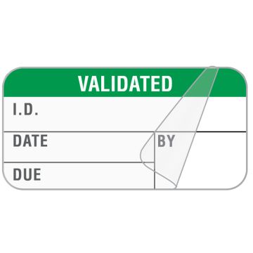 Validation Label, 1-1/2" x 3/4"