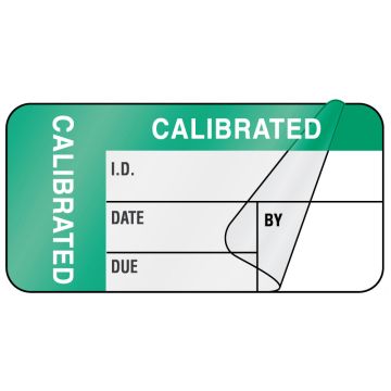 Calibration Label, 1-1/2" x 3/4"