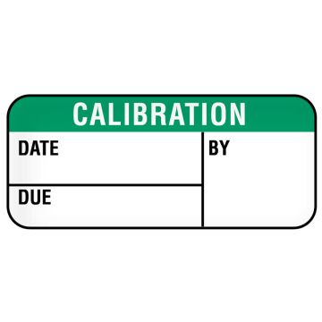 Calibration Label, 7/8" x 3/8"