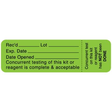 Quality Control Label, 3" x 7/8"