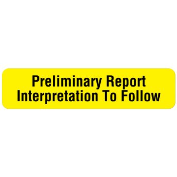 Cardiopulmonary Department Label, 1-5/8" x 3/8"