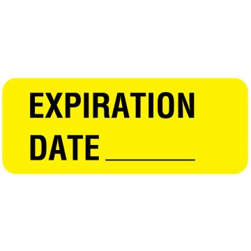 Expiration Label, 2-1/4" x 7/8"