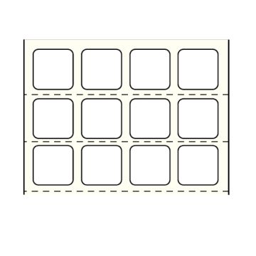 Stainershield Direct Thermal Printer Label , 3" Core, 7/8" x 7/8"