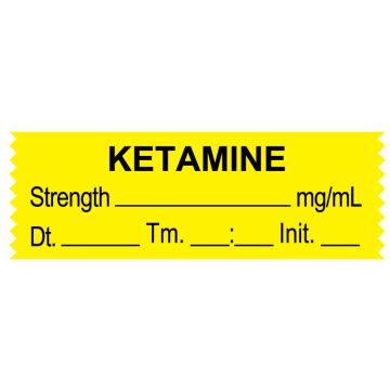 Anesthesia Tape, KETAMINE mg/mL, DTI 1-1/2" x 1/2"