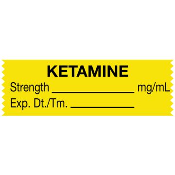 Anesthesia Tape, Ketamine mg/mL, 1-1/2" x 1/2"