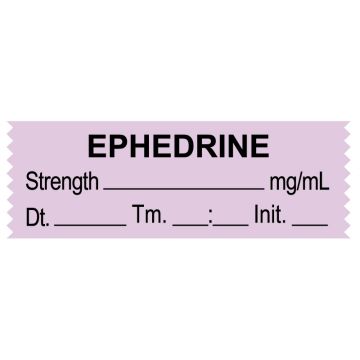 Anesthesia Tape, EPHEDRINE mg/mL, DTI 1-1/2" x 1/2"