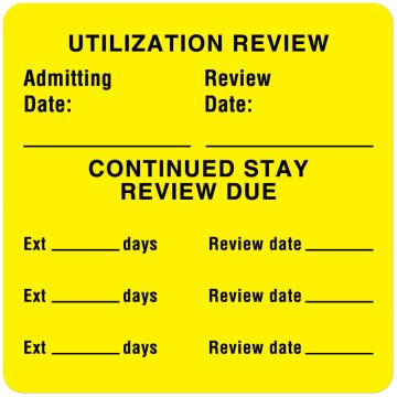 Length of Stay Label, 2-1/2" x 2-1/2"