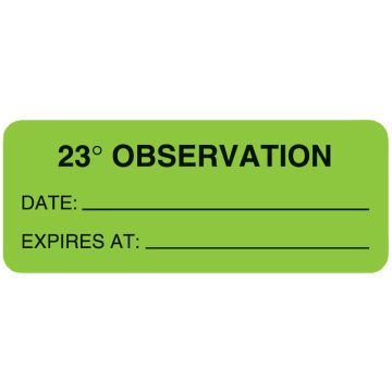 Medical Observation Label, 2-1/4" x 7/8"