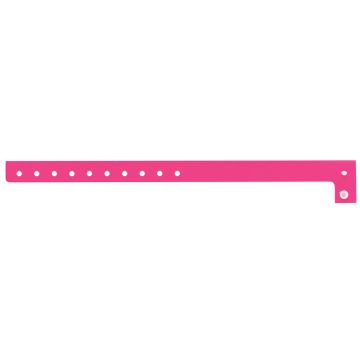 Blank Plastic Wristband 10" x 5/8",PK