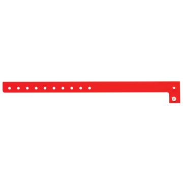 Blank Plastic Wristband 10" x 5/8",RD