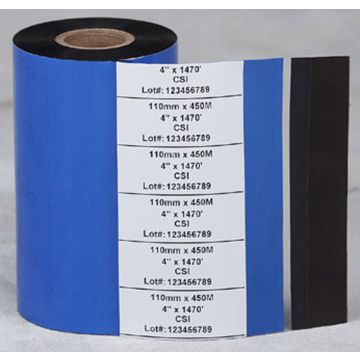 Thermal Transfer Ribbons, Wax/Resin, 4.33" x 1476'