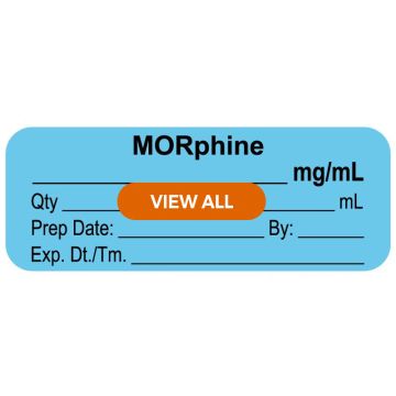 Anesthesia Labels with Volume