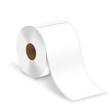 Direct Thermal Label, 4" x 12", No Perf