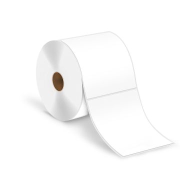 Thermal Transfer Label, 4" x 6", 1" Core