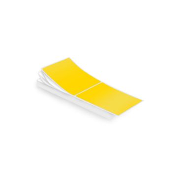 Thermal Transfer Labels, Yellow Fanfolded, 4" x 6" 