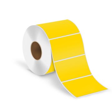 Thermal Transfer Labels, Yellow Brite Labels, 4.0" x 3.0"
