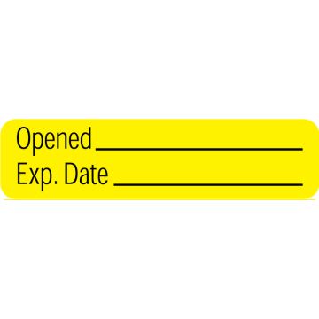 Opened Exp Date Label, 1-1/4" x 5/16"