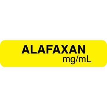 Anesthesia Label, Alfaxan mg/mL, 1-1/4" x 5/16"