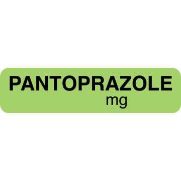 Anesthesia Label, Pantoprazole mg, 1-1/4" x 5/16"