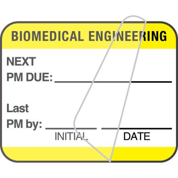 Biomedical Engineering Inspection Label