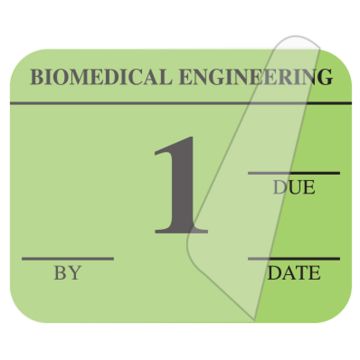 Biomedical Engineering Inspection Label, 1-1/4" x 1"