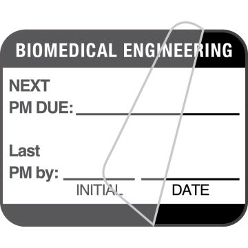 Biomedical Engineering Inspection Label