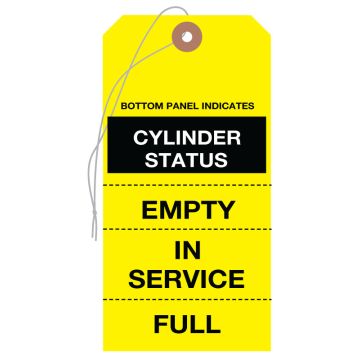 Cylinder Status Tag, 3-1/8" x 6-1/4"