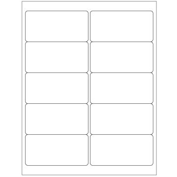 Laser Printer Label, 2" x 4"