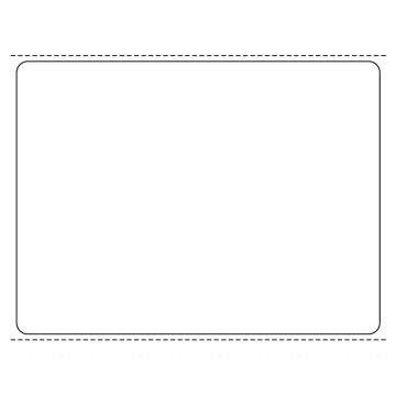 Direct Thermal Printer Label, 1" Core, 4" x 3"