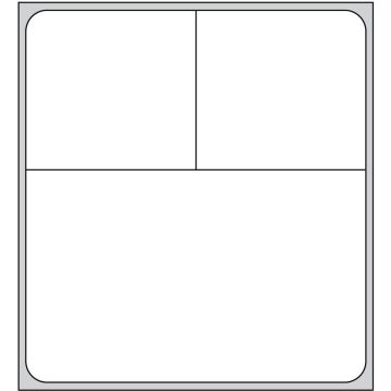 Oracle Cerner Direct Thermal Printer Label, 1" Core, 2" x 1-15/16"