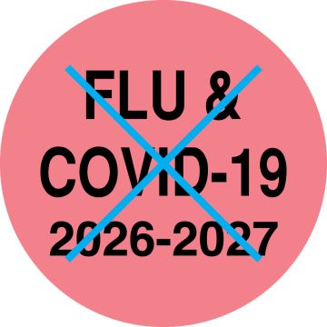 Flu Covid-19 2026/2027, 3/4" Dia
