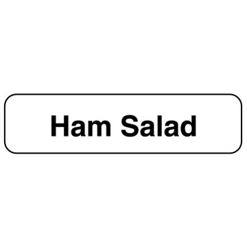 Ham Salad, Food Identification Labels, 1-1/4" x 5/16"