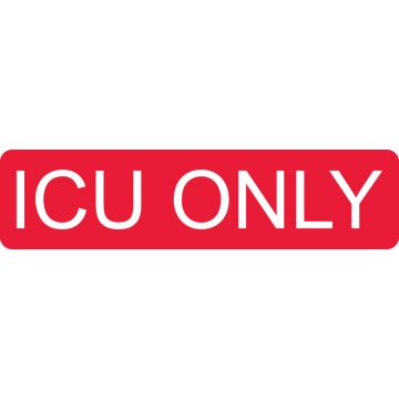 ICU Only Label, 4" x 1"