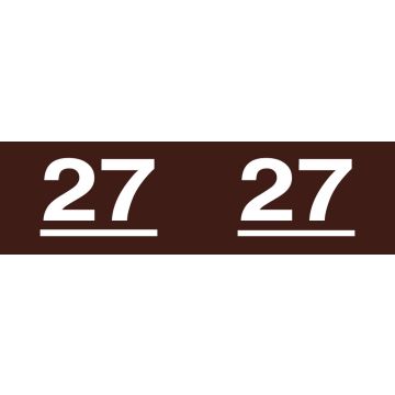 Ames Compatible 2027 Year Label, 1-3/4" x 1/2"
