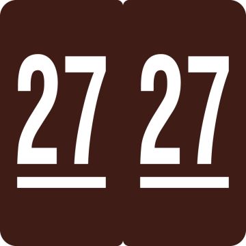 Ames Compatible 2027 Year Label, 1-7/8" x 1-7/8"