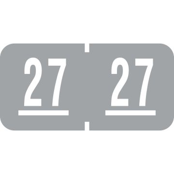 GBS/VRE Compatible 2027 Year Label, 1-1/2" x 3/4"