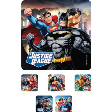 Justice League, Kids' Sticker, 2-1/2" x 2-1/2"