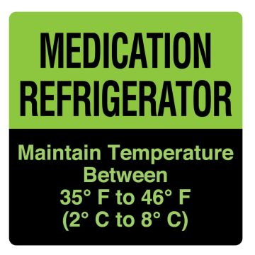 MEDICATION REFRIGERATOR, 4-1/2" X 4-1/2"