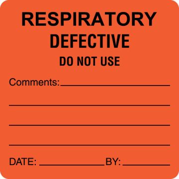 Respiratory Defective, 2-1/2" x 2-1/2"
