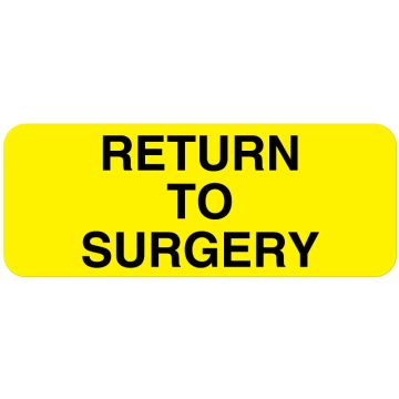 Surgery Department, Equipment Identification Label, 2-1/4" x 7/8"