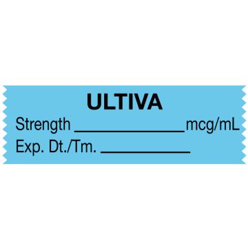 Anesthesia Tape, Ultiva mcg/mL, 1-1/2" x 1/2"