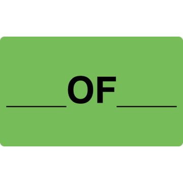 ____Of____, Shipping Label, 5" x 3"