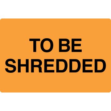 To Be Shredded, 6" x 4"