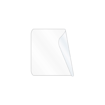 Unishield Clear Label Protector, 1-1/4" x 2-1/2"