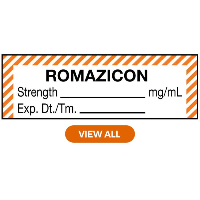 Anesthesia Labels Drug Names From O to Z