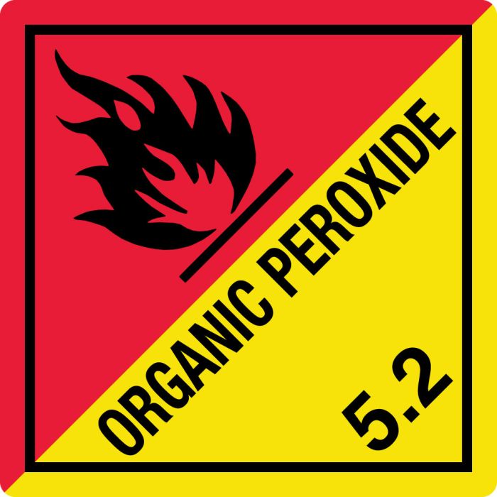 ORGANIC PEROXIDE, Shipping Label, 4" x 4" main product photo