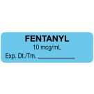 Anesthesia Label, Fentanyl 10 mcg/mL, 1-1/2" x 1/2"